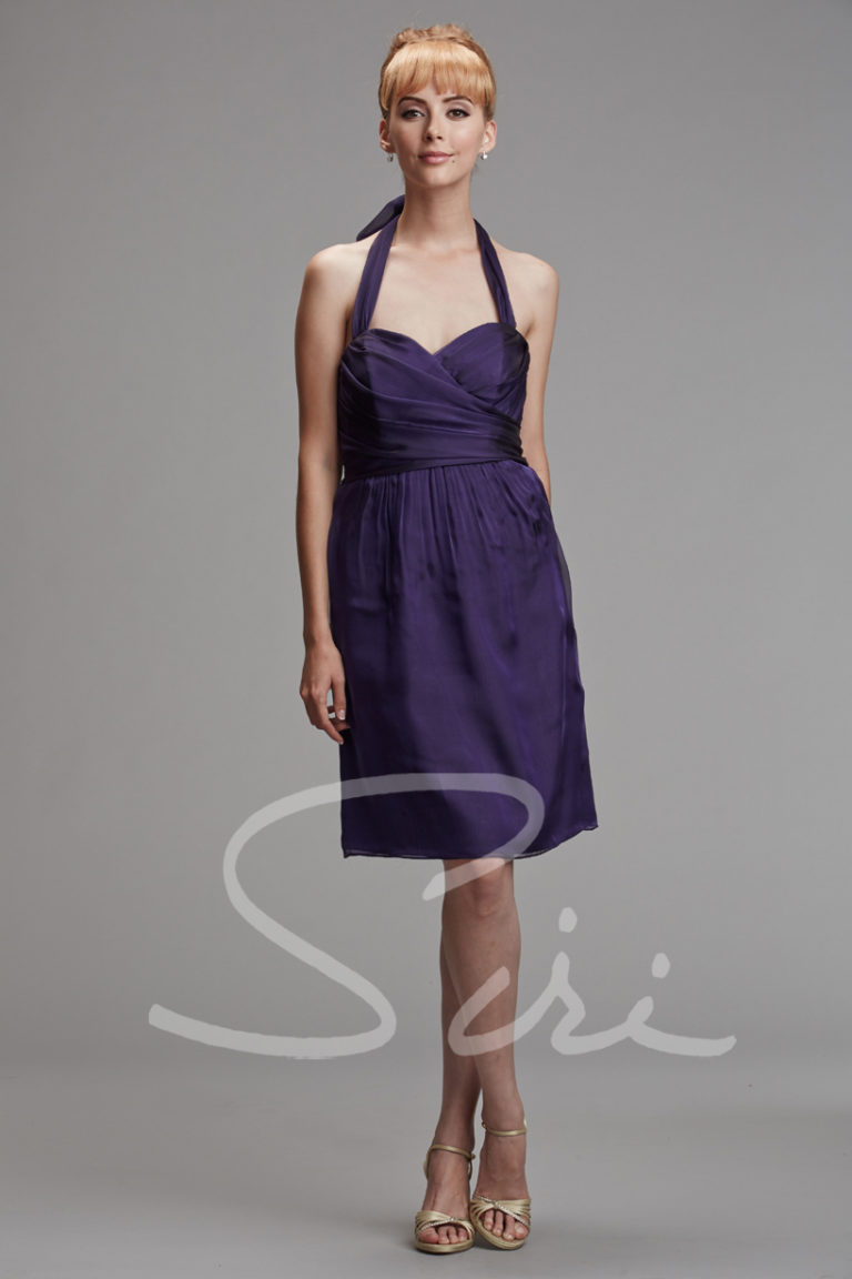 Purple chiffon dress
