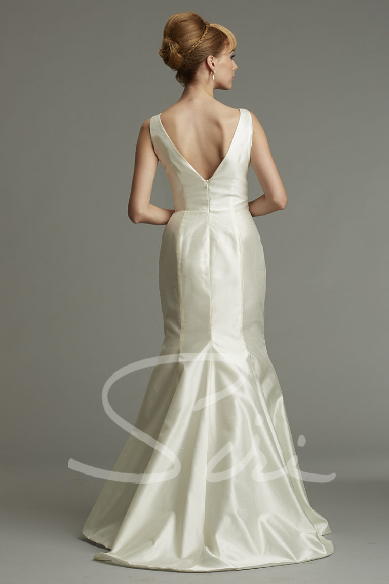 Silk Trumpet Bridal Gown