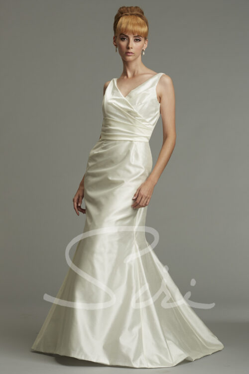 Silk Trumpet Bridal Gown
