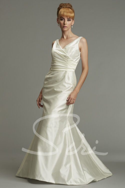 Silk Trumpet Bridal Gown