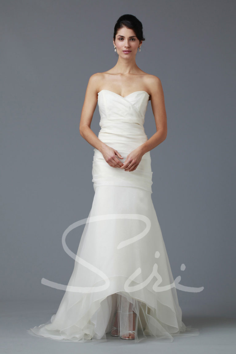 Strapless mermaid bridal gown