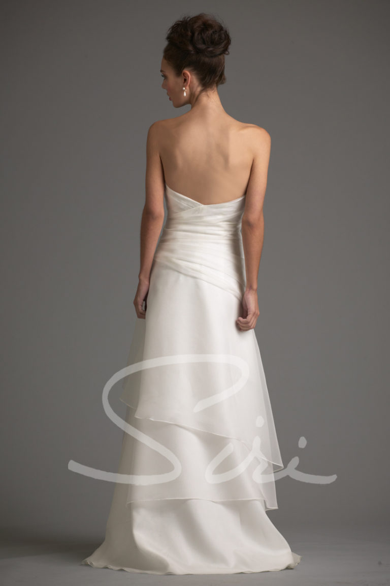 Sweetheart Bridal Gown with layered skirt