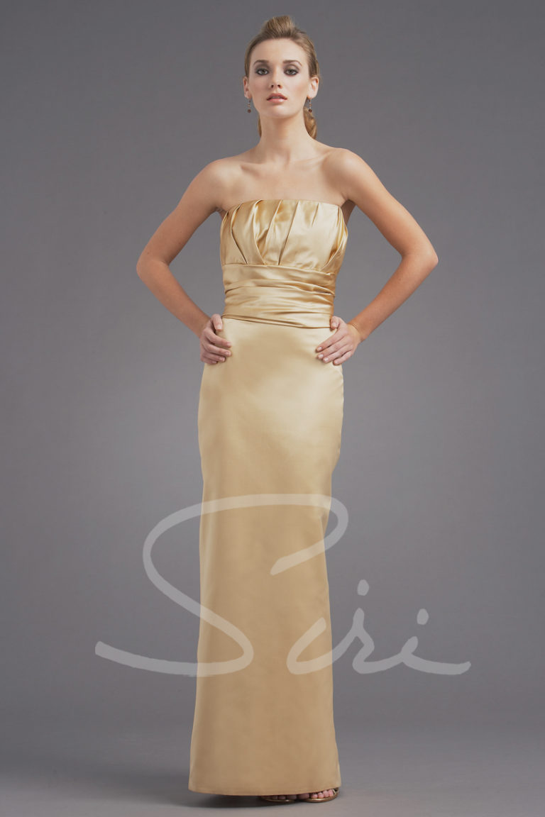 gold gown for black tie event