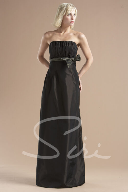 dark brown gown for black tie
