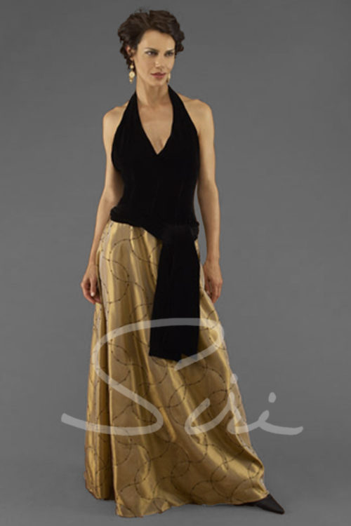 Siri San Francisco - Special Occasion Gowns - Halter Deco Gown 5891
