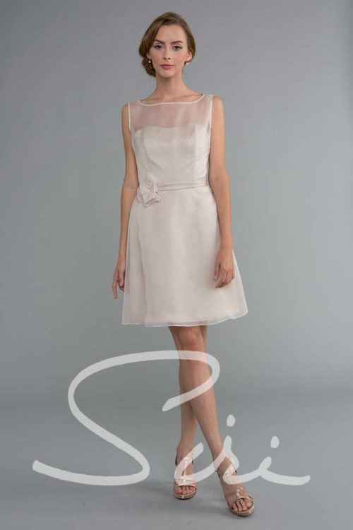 Blush organza dress