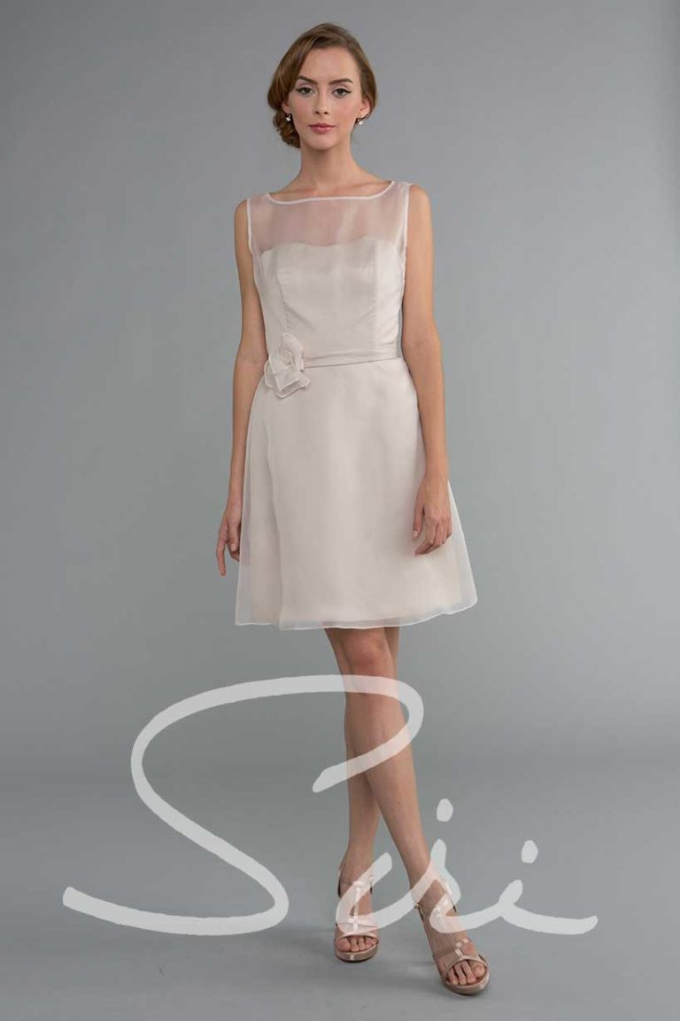 Blush organza dress