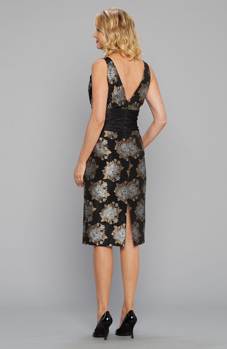 Black floral dress