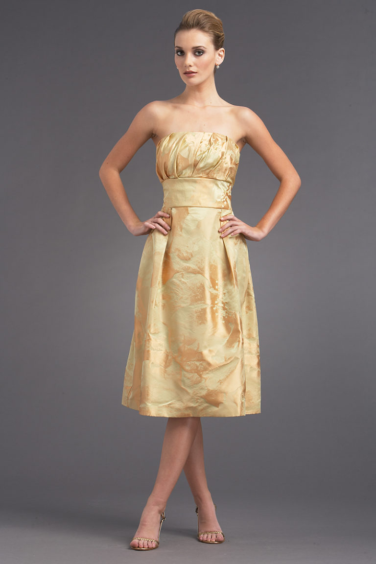 gold special occasion dress