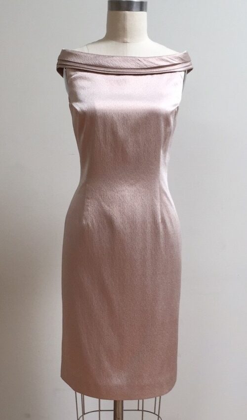 Pink off the shoulder dress