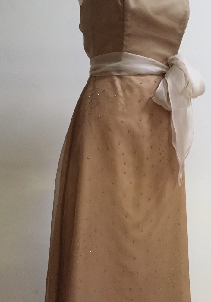 taupe silk dress for mother of the bride