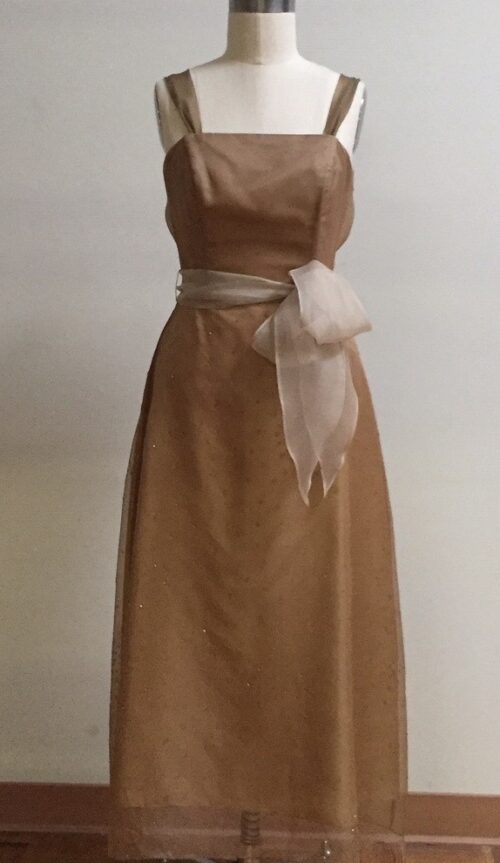 taupe silk dress for mother of the bride