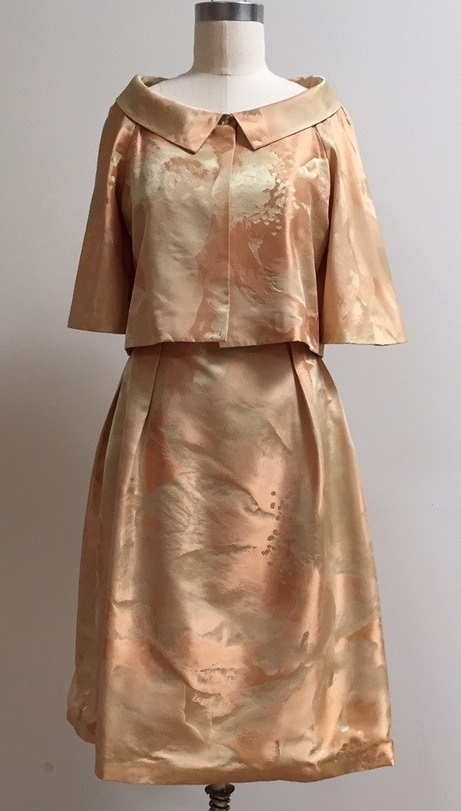 mother of the bride gold dress and jacket