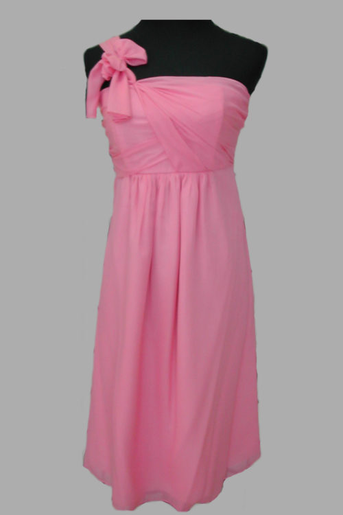 pink chiffon dress for wedding