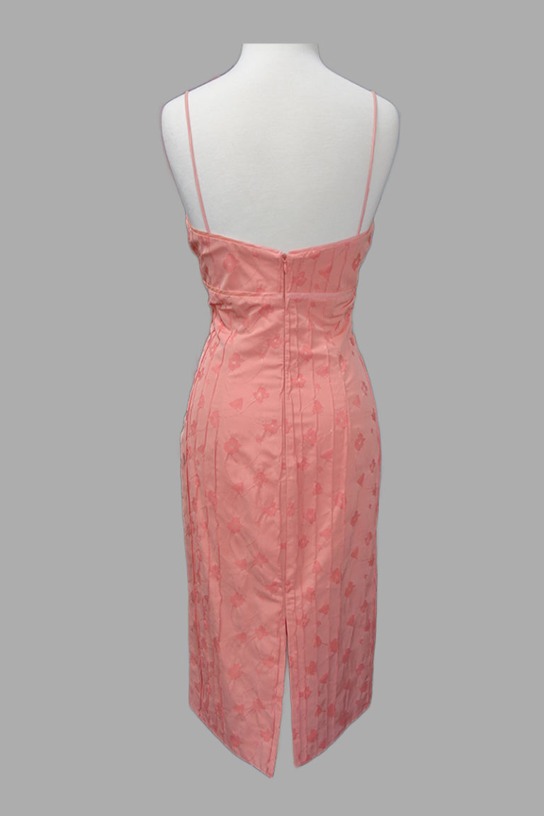 salmon pink summer dress