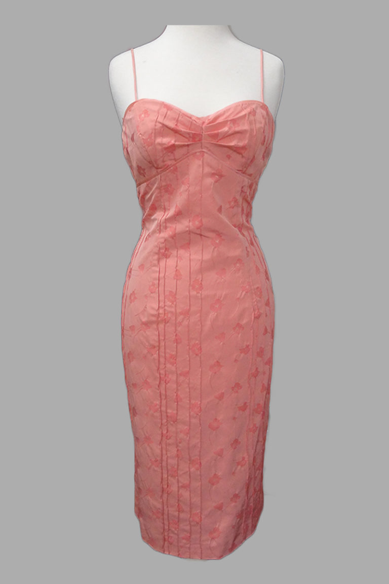 pink summer cocktail dress