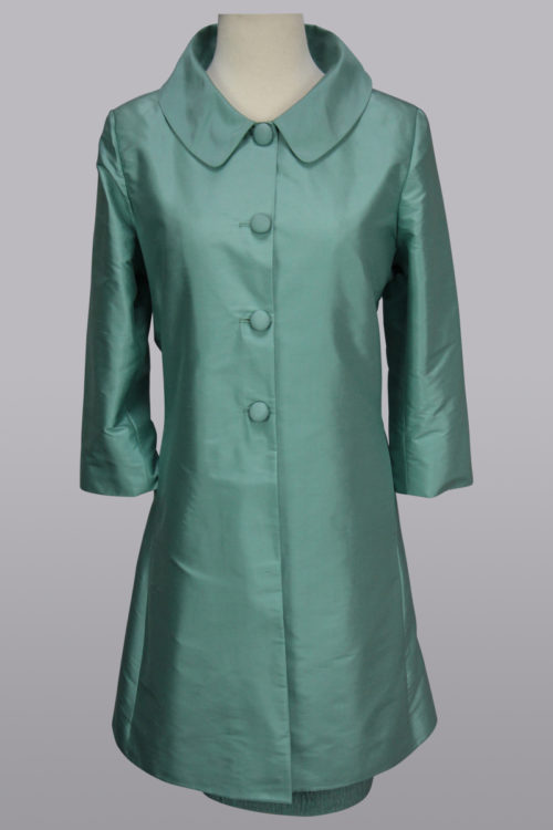 Aqua spring coat