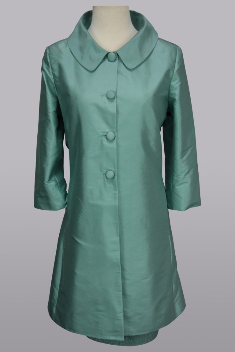 Aqua spring coat