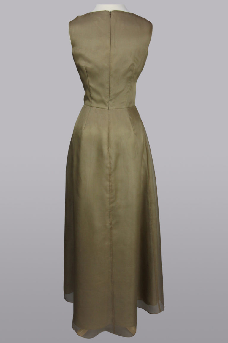 taupe gown