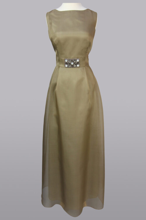 taupe gown