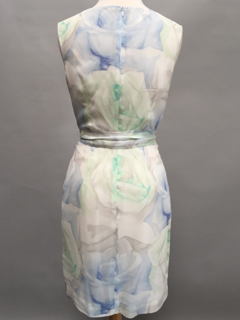 Blue floral dress