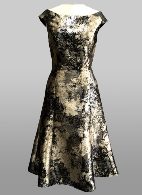 Metallic cocktail dress