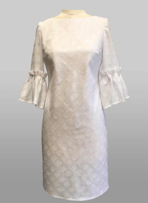 White dress with sleeve