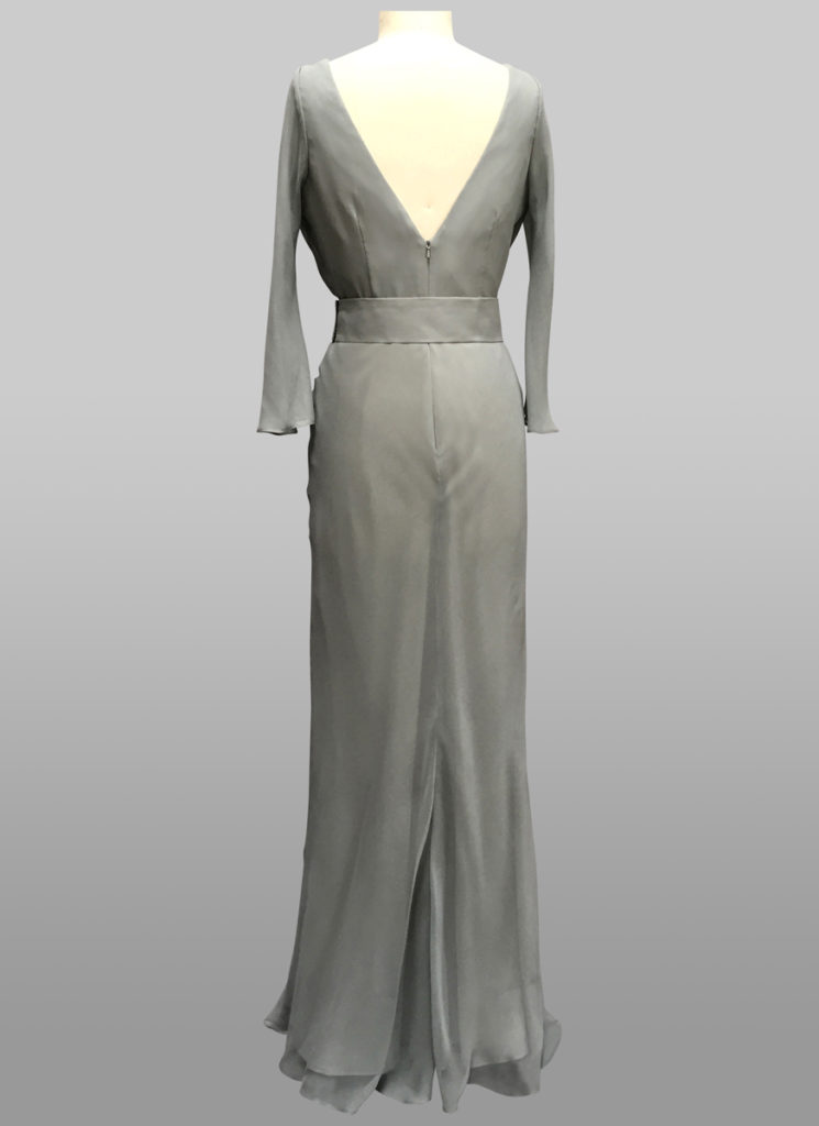 Silver grey gown