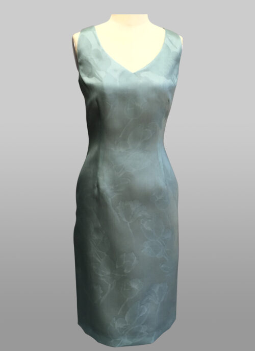 Organza V neck dress