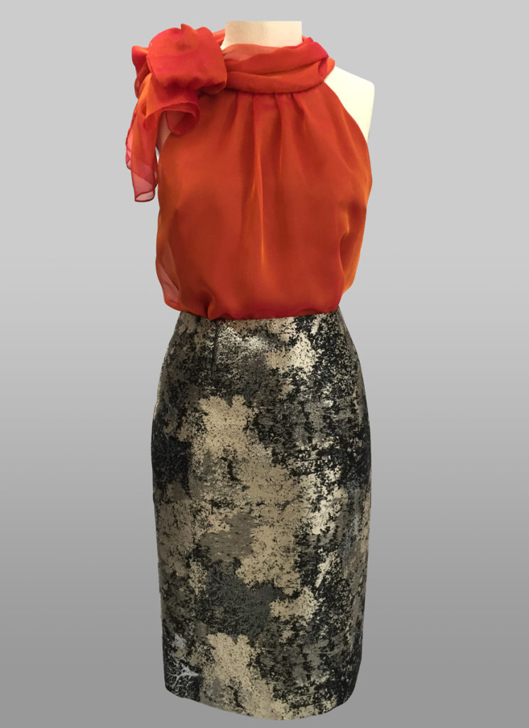 Siri Metallic Skirt
