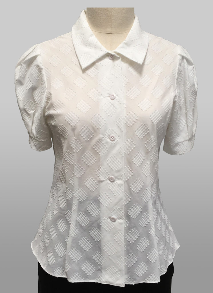 white cotton blouse