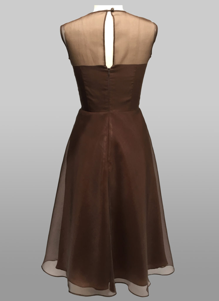 Sheer neckline