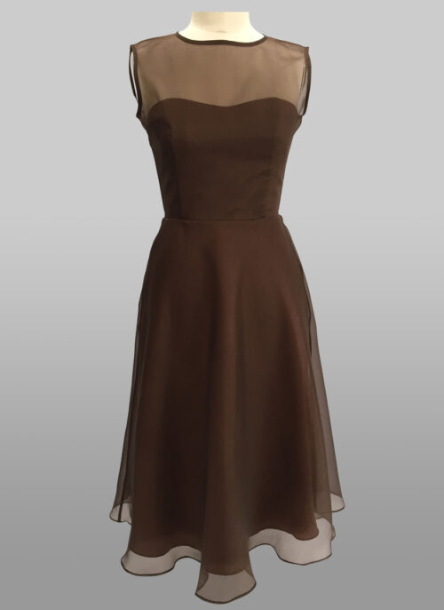 Sheer neckline
