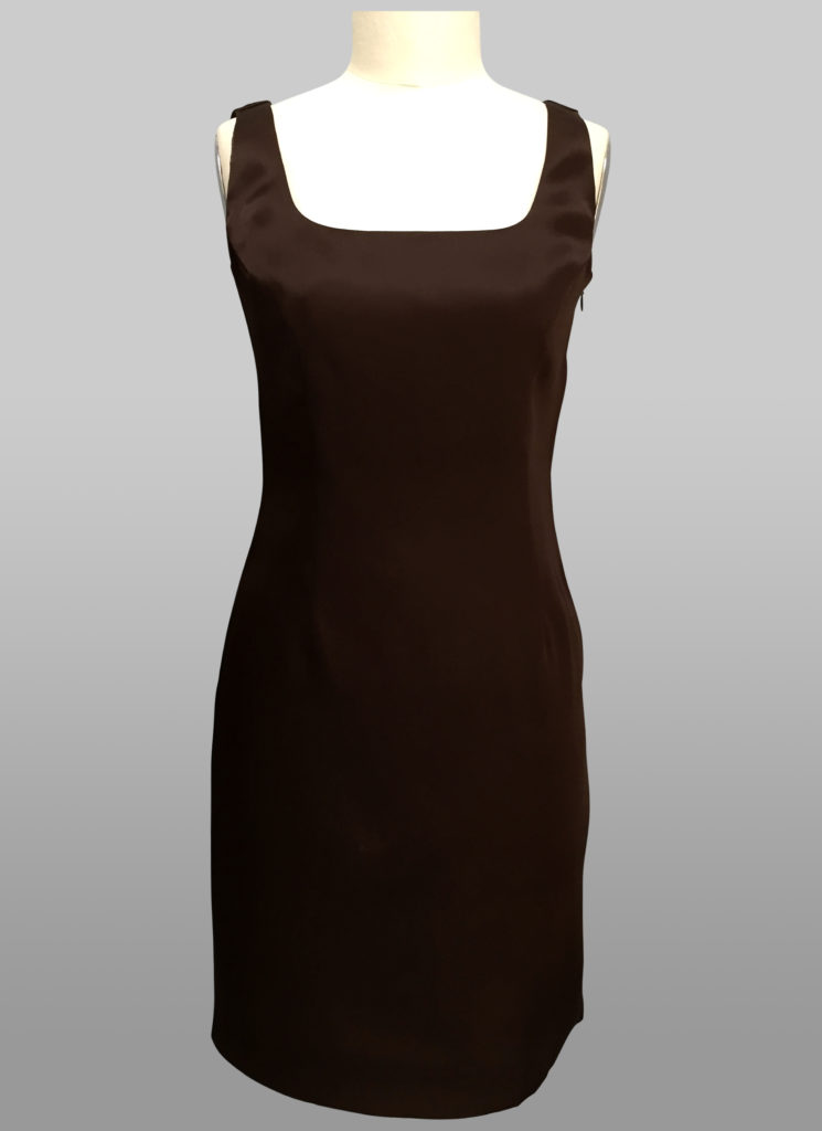 Chocolate sheath dress