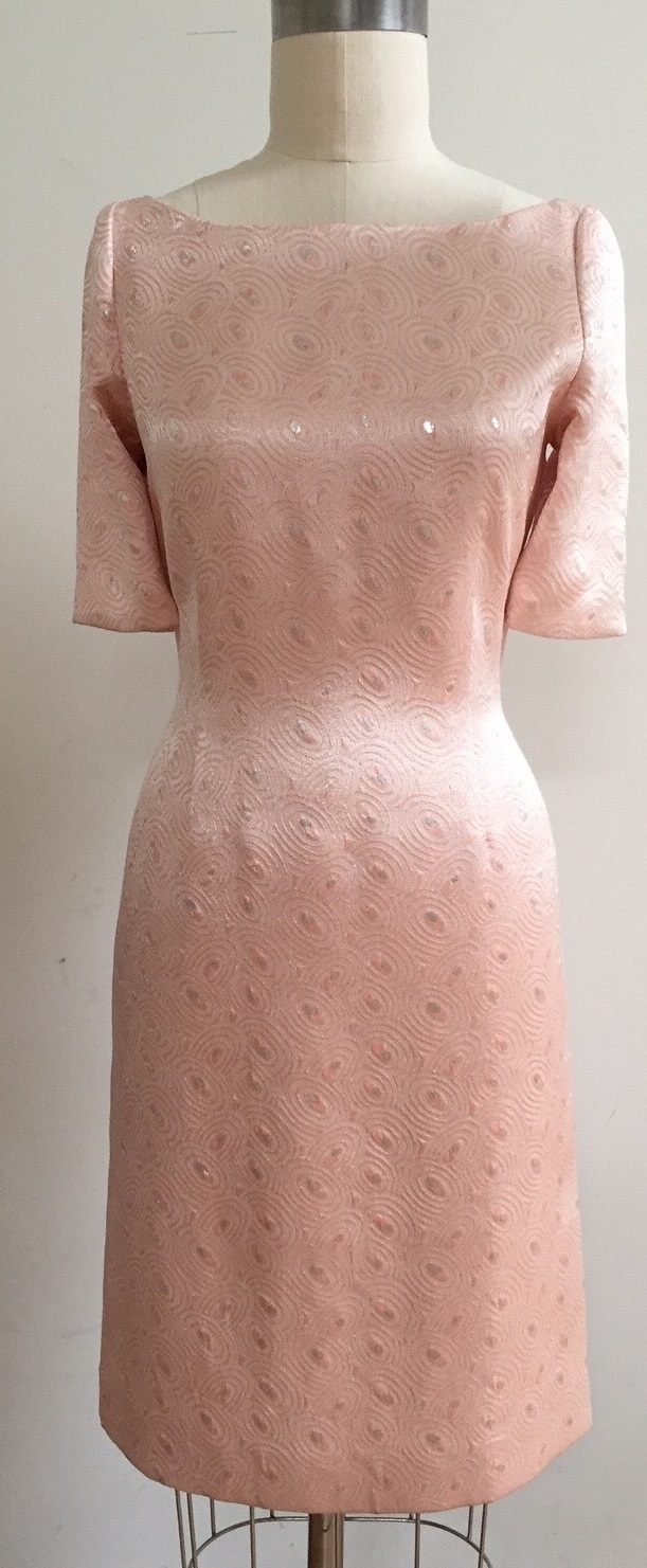 Peach dress with sleeve to wear to a wedding