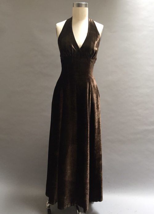 Chocolate Velvet Gown