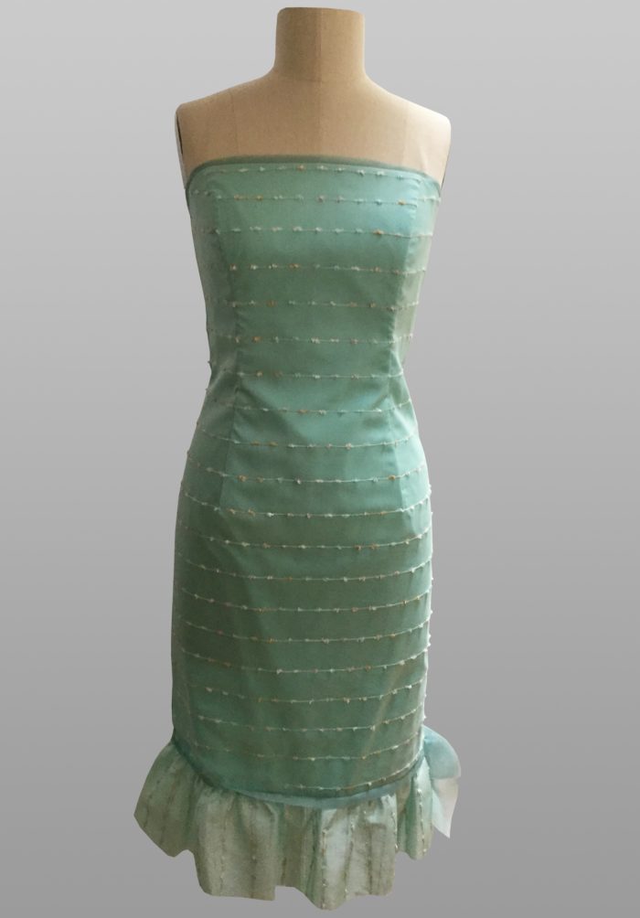 Siri aqua cocktail dress