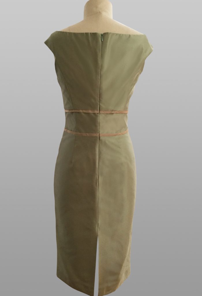 Siri Light Green Dress back