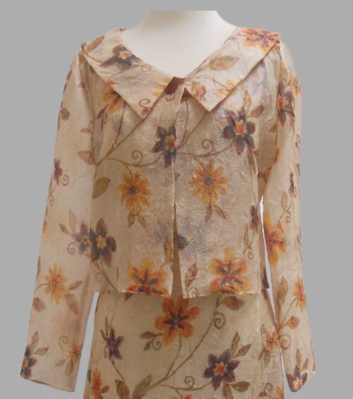 Burnt Orange Floral Jacket