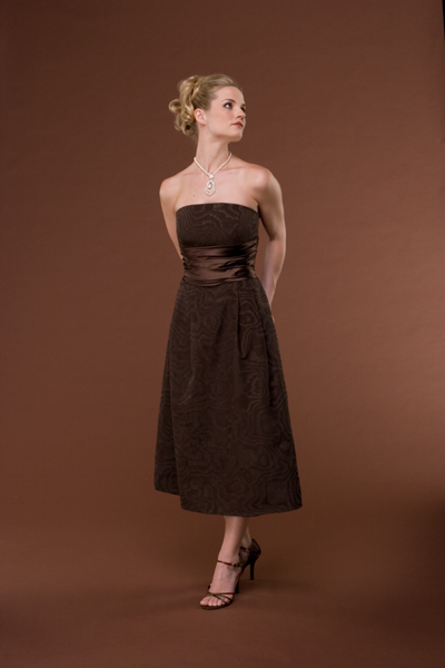 Chocolate special occasion dress