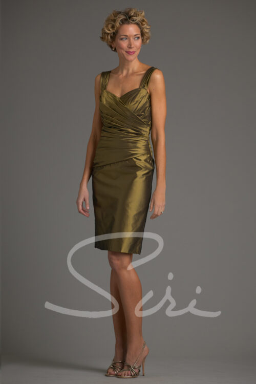 Siri green cocktail dress