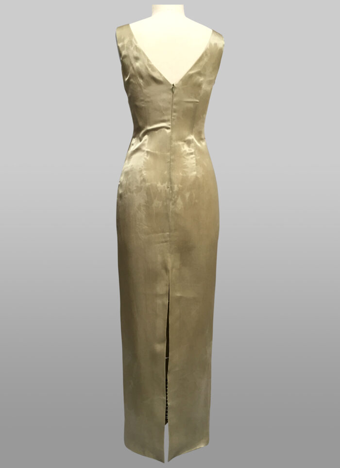 Silk sage gown