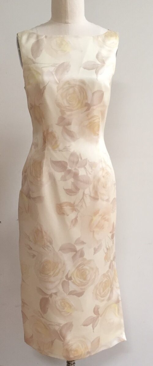 Champagne floral dress