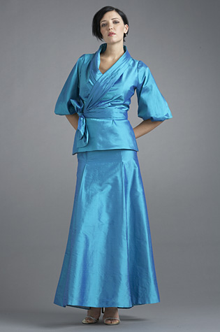 Aqua Blue top and skirt