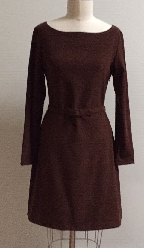 Suede dress for the office