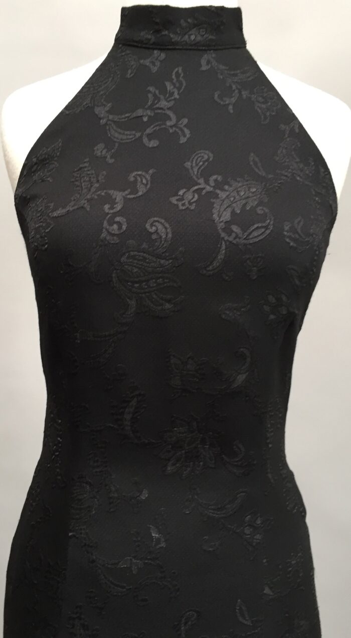 Black Matelasse fabric