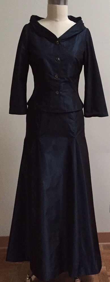 Navy 2-piece Evening Gown