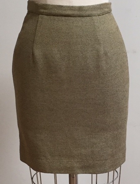 cotton tweed skirt