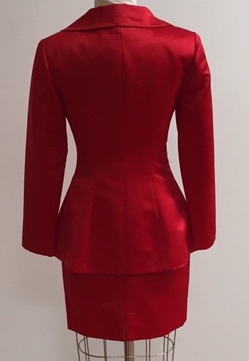 dressy red suit