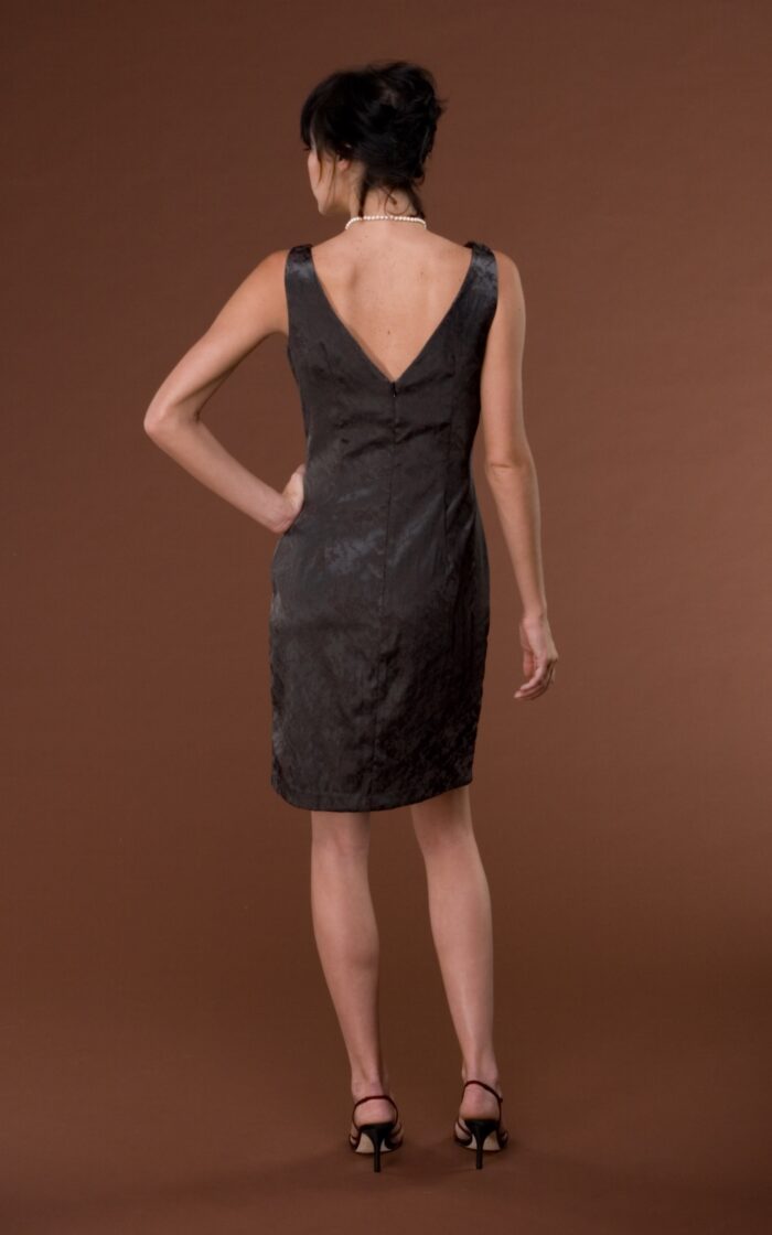 V back cocktail dress